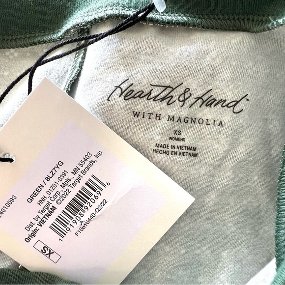 NWT Hearth Hand Magnolia women one piece pajamas butt flap union suit green XS - Picture 5 of 9